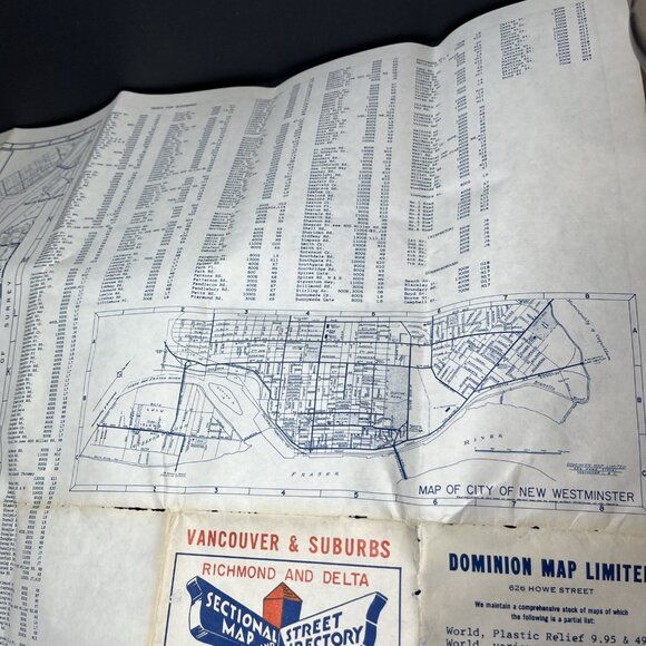 VTG Dominion Maps Dail Map Of The City Of Vancouver And Adjacent Municipalities - Picture 12 of 13